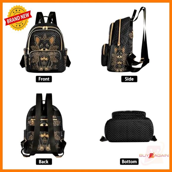 Mini Quilted Backpack Purse Lightweight Travel Shoulder Bag Women\'s Daypack main image 5